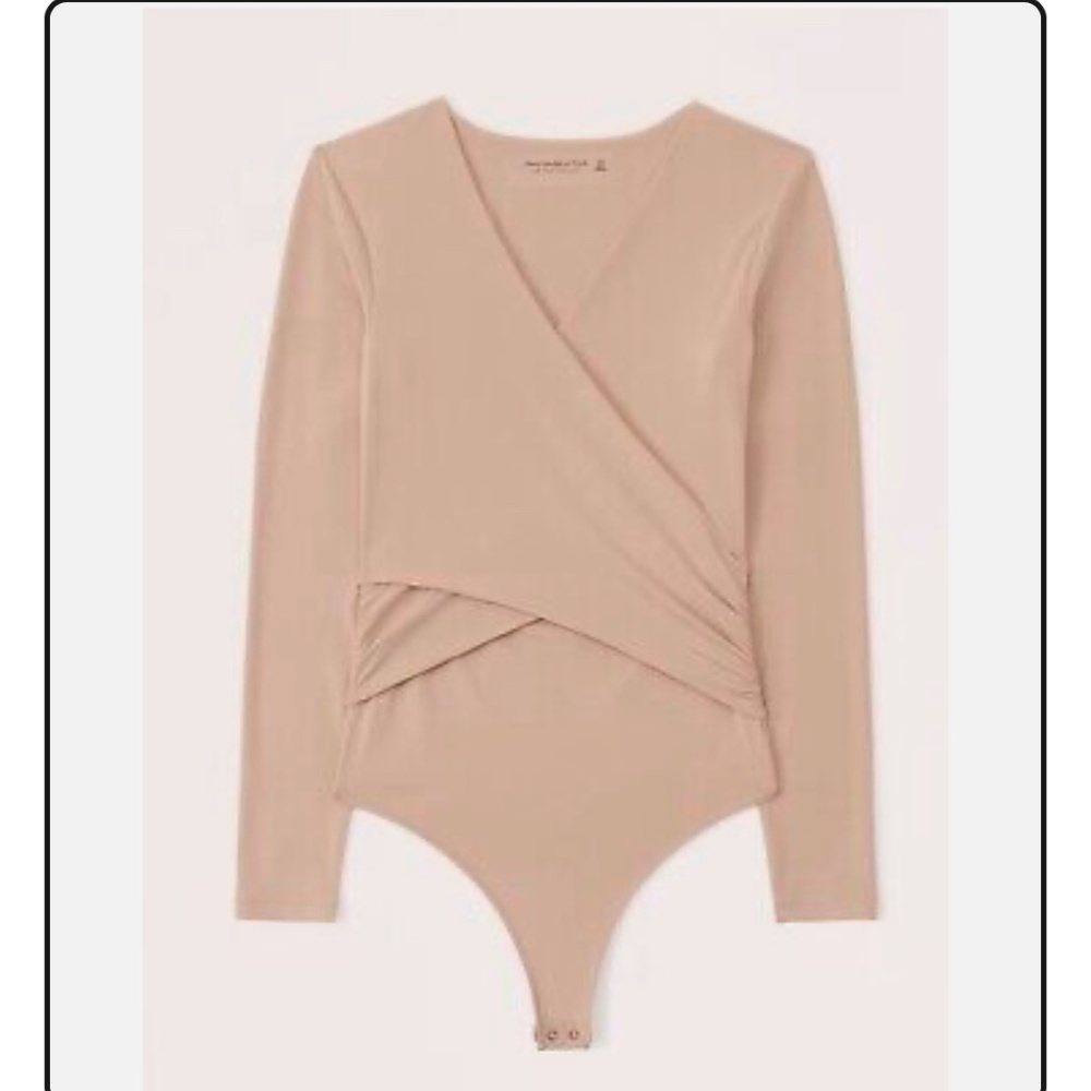 Abercrombie and Fitch Long Sleeve Wrap Bodysuit XS LIKE NEW